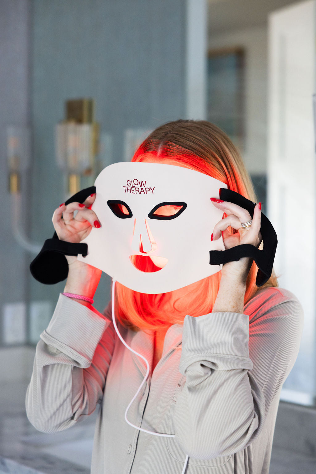 GlowMax Pro LED Light Therapy Face Mask | Professional 8-Light Treatment - Glow Therapy