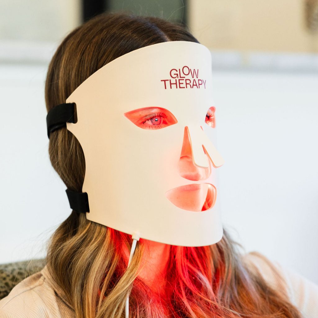 GlowMax Pro LED Light Therapy Face Mask | Professional 8-Light Treatment - Glow Therapy
