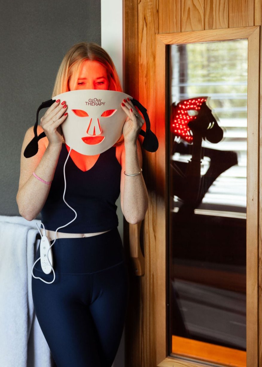 GlowMax Pro LED Light Therapy Face Mask | Professional 8-Light Treatment - Glow Therapy