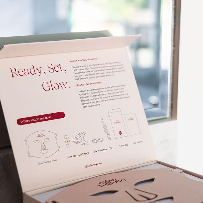 Ready_Set_Glow_-_Glow_Therapy_-_Holiday_Box  - Professional LED Light Therapy Face Mask