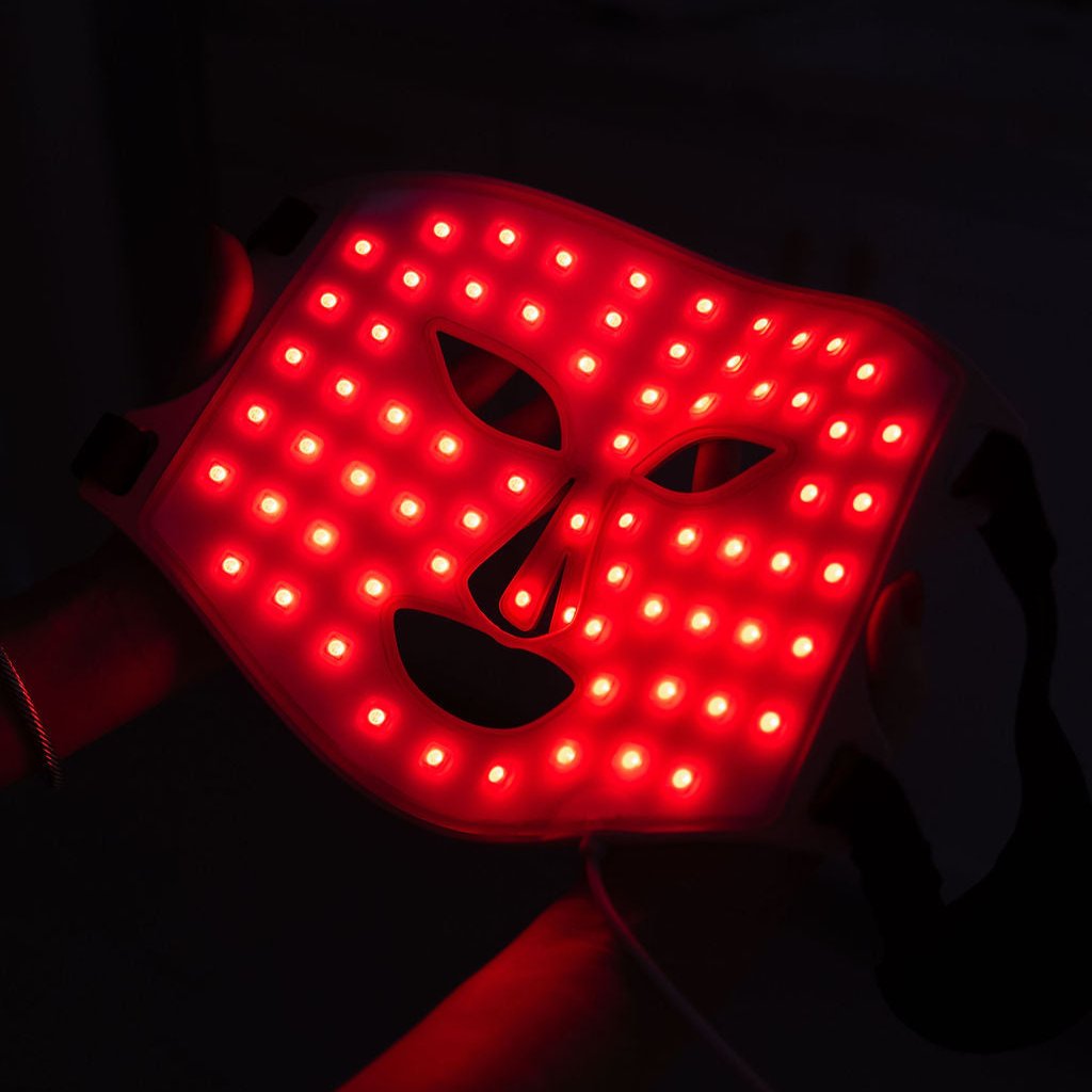 GlowMax Pro LED Light Therapy Face Mask | Professional 8-Light Treatment - Glow Therapy